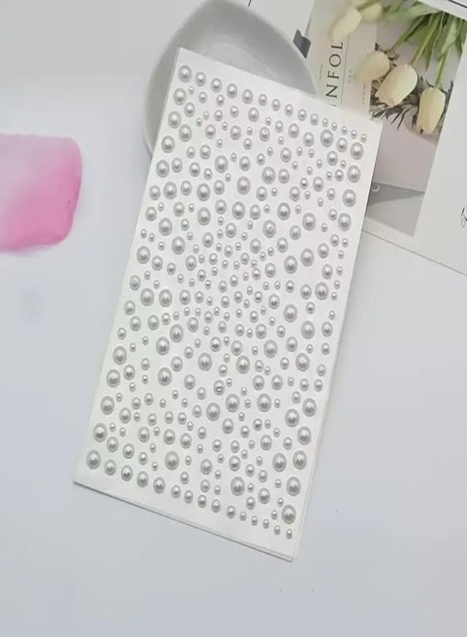 EPARTY ملصق شعر ثلاثي الأبعاد من اللؤلؤ | زينة شعر أكريليك ذاتية اللصق | مثالية لعيد الحب وإكسسوارات الهدايا - Image 2